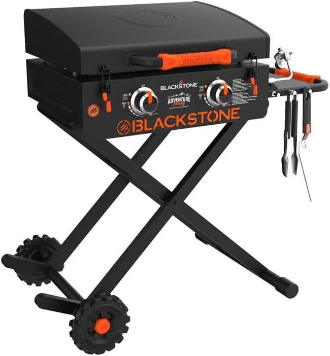 Photo 1 of *UNABLE TO TEST** Blacksttone On the Go 22"" Propane Griddle with Scissor Legs – Portable Outdoor Cooking Station – Easy Transport and Storage
