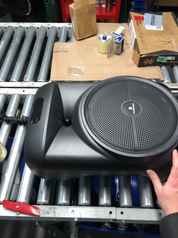 Photo 3 of *POWERS ON**Max Power MPD892-RUMBLE 12 karaoke Bluetooth speaker portable wired mic trolley speaker 12" Woofer
