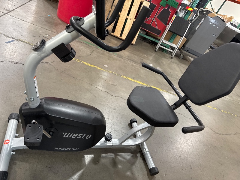 Photo 2 of *NEEDS BATTERY TO TURN ON** Weslo Pursuit R 4.1 Recumbent Exercise Bike with Inertia-Enhanced Flywheel
