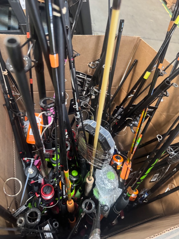 Photo 1 of *NON-REFUNDABLE// AS IS** *SOME MAY BE BROKEN/MISSING PARTS*
BUNDLE OF RODS & REELS 