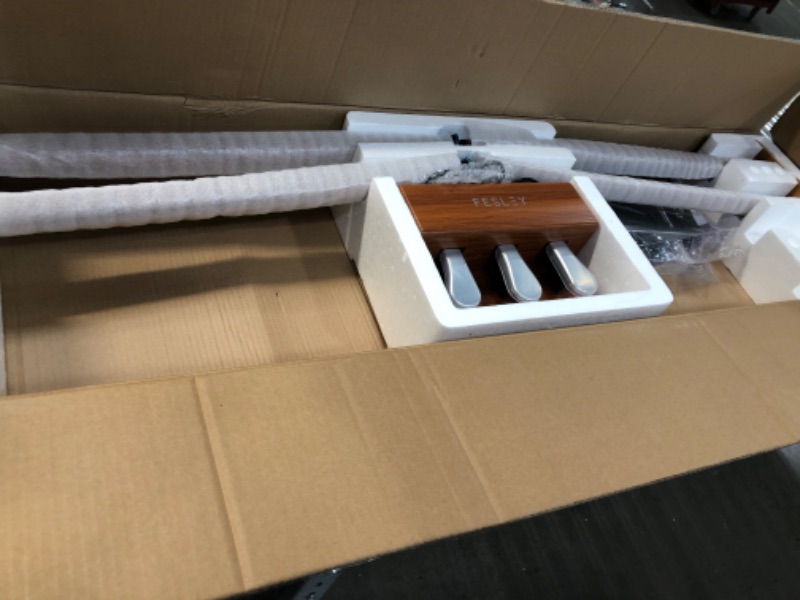 Photo 1 of Fesley Digital Piano 88 Key Weighted Keyboard: Full Size Electric Piano with Graded Hammer Action for Professional, Dual Stereo Speakers & 3-Pedal, Support Bluetooth, MIDI USB,Home Friendly Wood Color