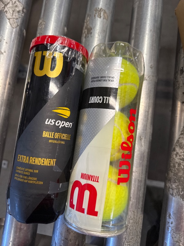 Photo 2 of 2 PACK OF TUBE OF 3 Wilson US Open Tennis Balls - Tube of 3