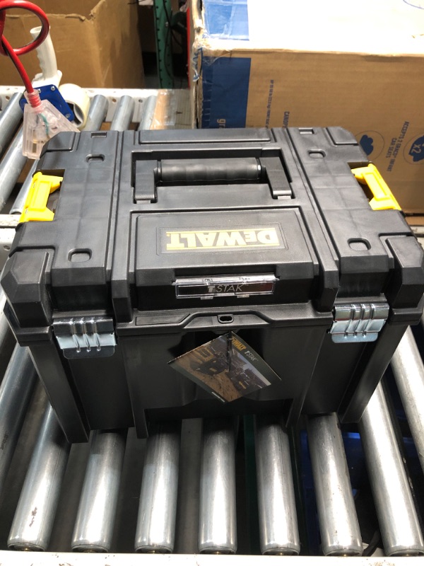 Photo 2 of (READ FULL POST) DEWALT TSTAK Tool Box, Extra Large Design, Removable Tray for Easy Access to Tools, Water and Debris Resistant (DWST17806)