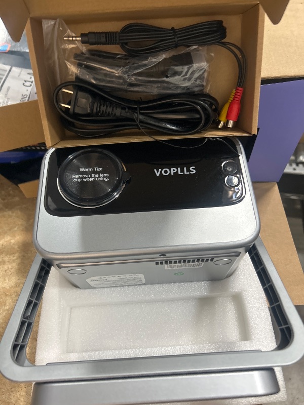 Photo 2 of **MISSING REMOTE CONTROL**
[Netflix Officially and AI Auto Focus] VOPLLS 4K Projector with WiFi and Bluetooth