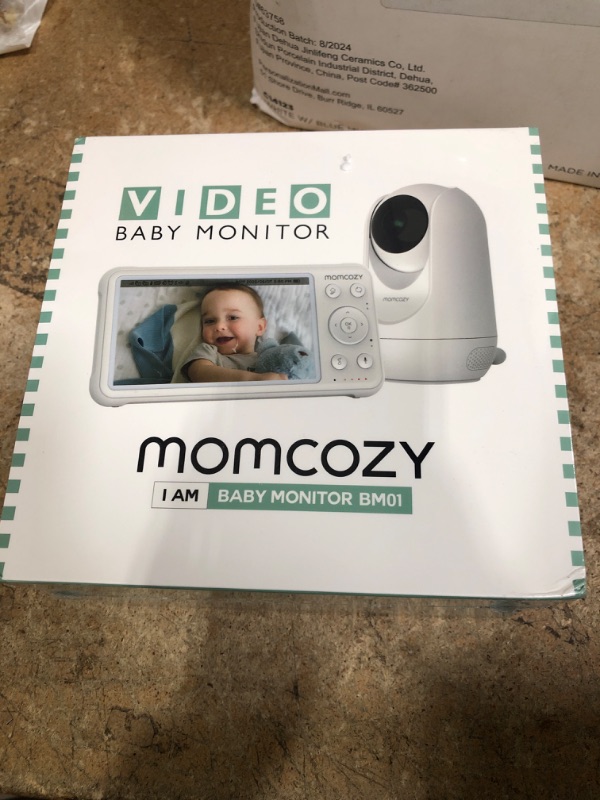 Photo 2 of *** FACTORY SEALED*** Momcozy Video Baby Monitor, 1080P 5" HD Baby Monitor with Camera & Wall Mount, Infrared Night Vision, 5000mAh Battery, 2-Way Audio, Temperature Sensor, Lullabies, 960ft Range, Ideal for New Moms, BM01