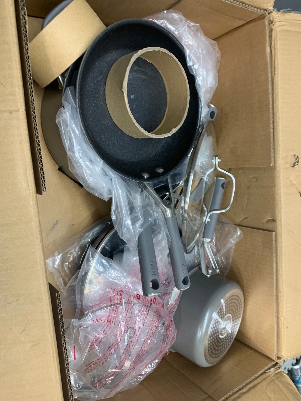 Photo 1 of Ninja Pots and Pans Set Non Stick | Comfort Grip 10-Piece Cookware Set with NeverStick | Frying Pan, Sauce Pan With Lid, Stock Pot with Lid, Nonstick, Dishwasher Safe, Oven Safe to 400°F, CW69010