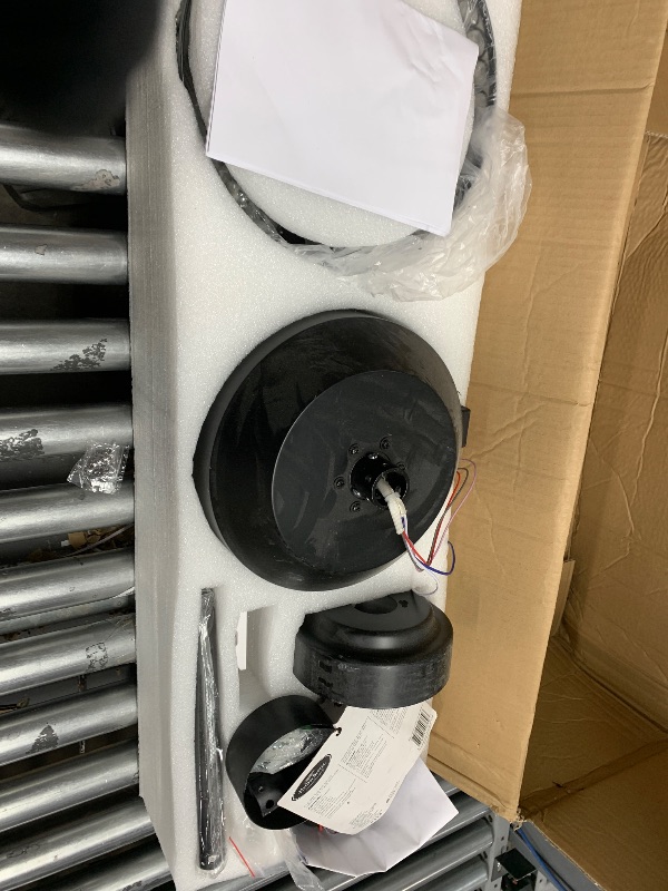 Photo 1 of Kayleik 72 Inch Industrial Ceiling Fan - Black Large Crystal Ceiling Fan with Light, Big Ceiling Fan with 6-Speed Remote Control, Outdoor Ceiling Fans for Patios/Living Room/Commercial Room