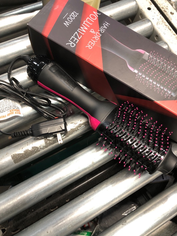 Photo 2 of (USED) Hair Dryer Brush Blow Dryer Brush in One, Upgraded 4 in 1 Hair Dryer and Styler Volumizer with Negative Ion Anti-frizz Ceramic Titanium Barrel Hot Air Brush Hair Straightener Brush