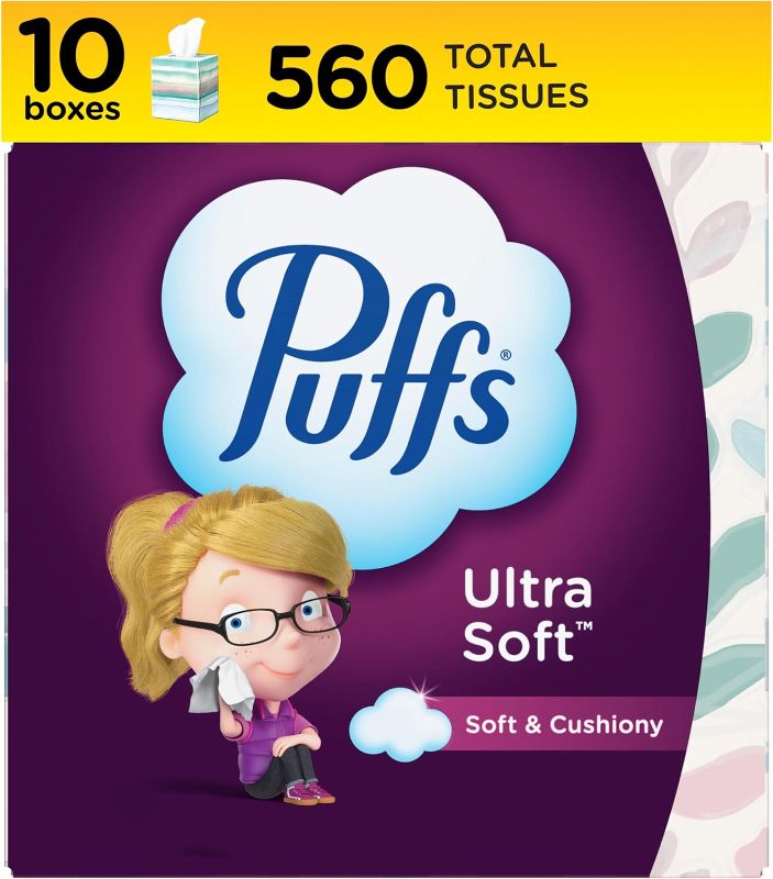 Photo 1 of 
Puffs Ultra Soft Tissues, 10 Cubes, 