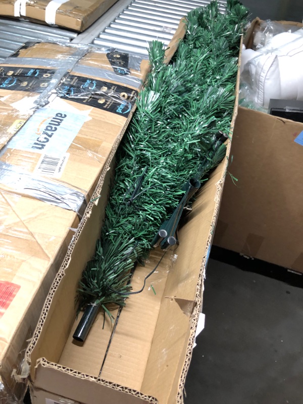 Photo 4 of ***TOP HALF OF TREE DOESN'T LIGHT UP - LIKELY MISSING PARTS - SEE PICTURES***
Prsildan 5 FT Artificial Christmas Tree, Pre-Lit Optical Fiber Xmas Trees with Multicolor LED Lights, Snowflakes & Top Star, Lighted Christmas Tree Holiday Home Decor