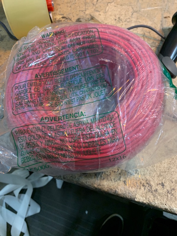 Photo 2 of 10 Gauge THHN Stranded Copper Building Wire (500, Red)