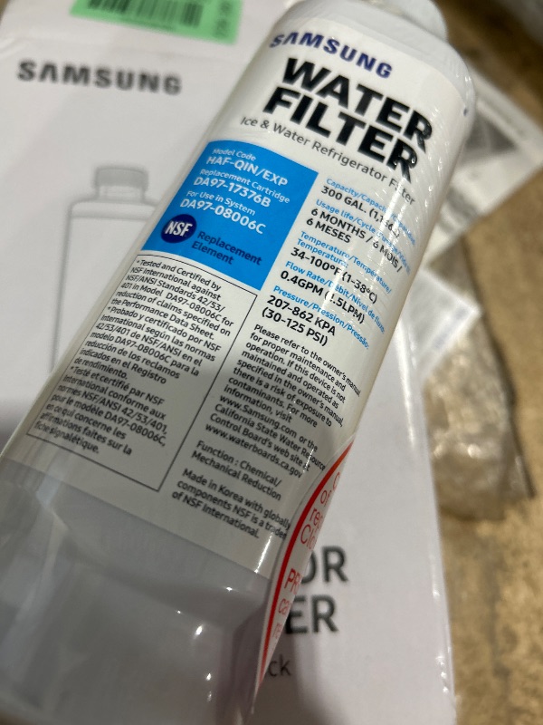 Photo 2 of **ONE MISSING**
 SAMSUNG Genuine Filters for Refrigerator Water and Ice