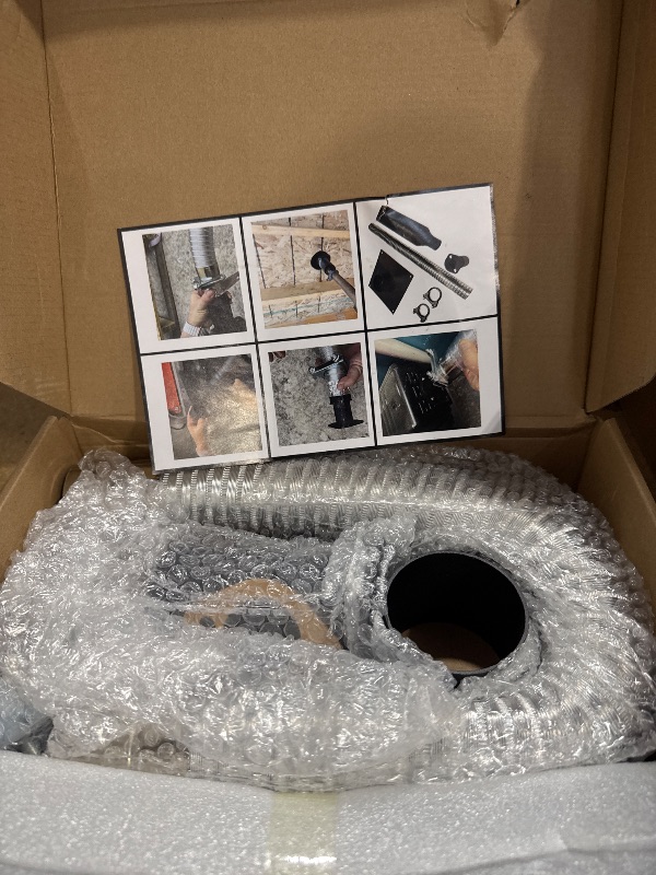 Photo 1 of Universal Generator Exhaust Extension Silencer Kit With Insulated Through-Wall Mounting Plate, Effectively Reducing Noise and Safe Exhaust Muffler Silencer