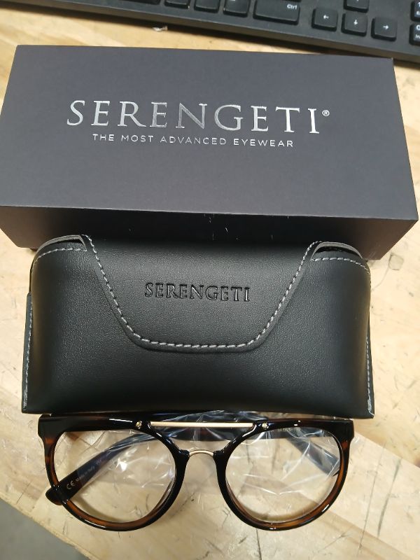 Photo 1 of **FRAME ONLY** Serengetti Round LERICI Shiny Tortoise/Matte Soft Gold-Frame Only, Multi, One Size- 