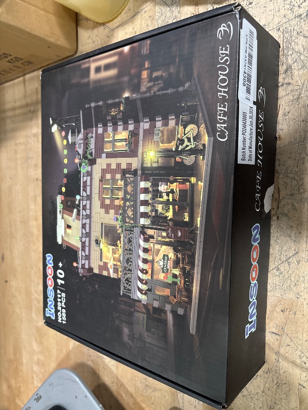 Photo 3 of ***FOR PARTS ONLY**(missing pcs)
INSOON Coffee House Building Set with LED Light, 1589 PCS City Cafe Shop Building Block Toy with Stage Street Lights, Architecture Construction Model for Adults Teens Kids Ages 10 11 12+ Boys Girls