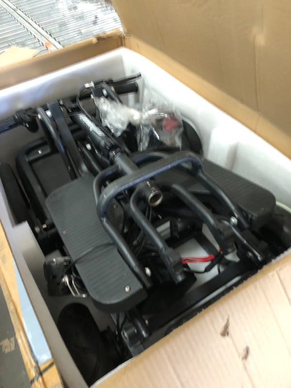 Photo 5 of **PARTS ONLY**MotoTec Folding Mobility Electric Trike 48v 700w Dual Motor Lithium Black