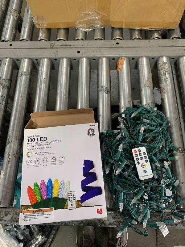 Photo 1 of  Connectable C9 LED Christmas Lights String, 66 FT 100 LED Christmas Lights Plug in with 29V Safe Adaptor, Waterproof Decorative Lights Indoor/Outdoor for Xmas Tree Decoration (Multi-Colored) with remote