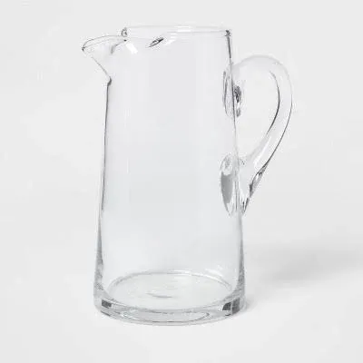 Photo 1 of  Glass Tall Pitcher with Handle