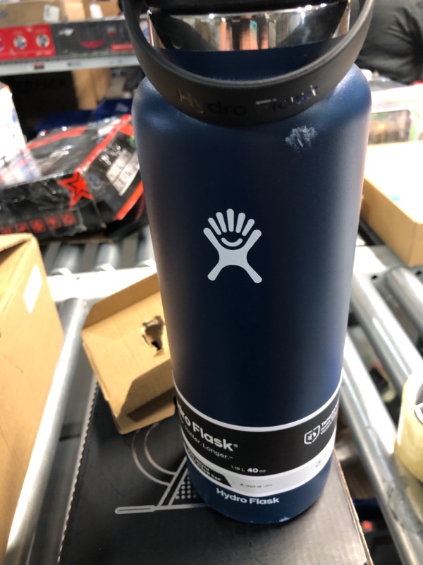 Photo 2 of ***(MINOR DAMAGE/ SEE NOTES) ***
Hydro Flask Wide Flex Straw Cap Indigo 40 Oz