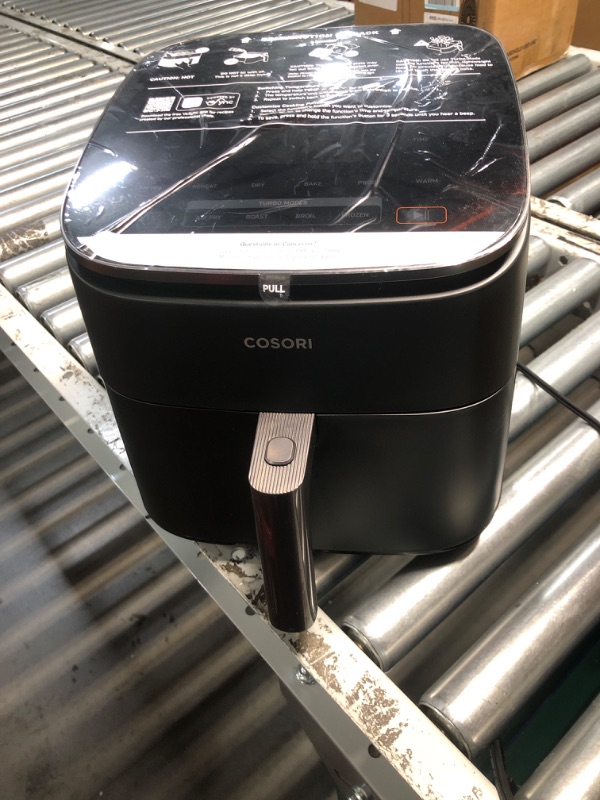 Photo 2 of ***(PARTS ONLY/ NON FUNCTIONAL/ NO RETURNS OR REFUNDS) ***
COSORI Air Fryer 9-in-1, Compact & Large 6-Qt, Fast Turbo Modes, 90-450°F Evenly Results with Precise Temperature Control, 95% Less Oil, Roast, Bake, Dry, Reheat, Frozen, Broil, Proof, Grey