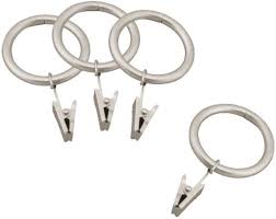 Photo 1 of *MISSING UNITS* Style Selections 7-Pack 1-in Brushed Nickel Steel Curtain Clip
