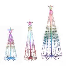 Photo 1 of * MISSING PARTS* Holiday Living 3-Count Color Changing LED Lights String Christmas Trees (3-ft, 4-ft & 6-ft)
