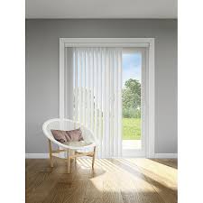 Photo 1 of * MINOR DAMAGE* LEVOLOR Trim+Go 3.5-in Slat Width 45.5-in x 100-in Cordless White Room Darkening Vertical Blinds
