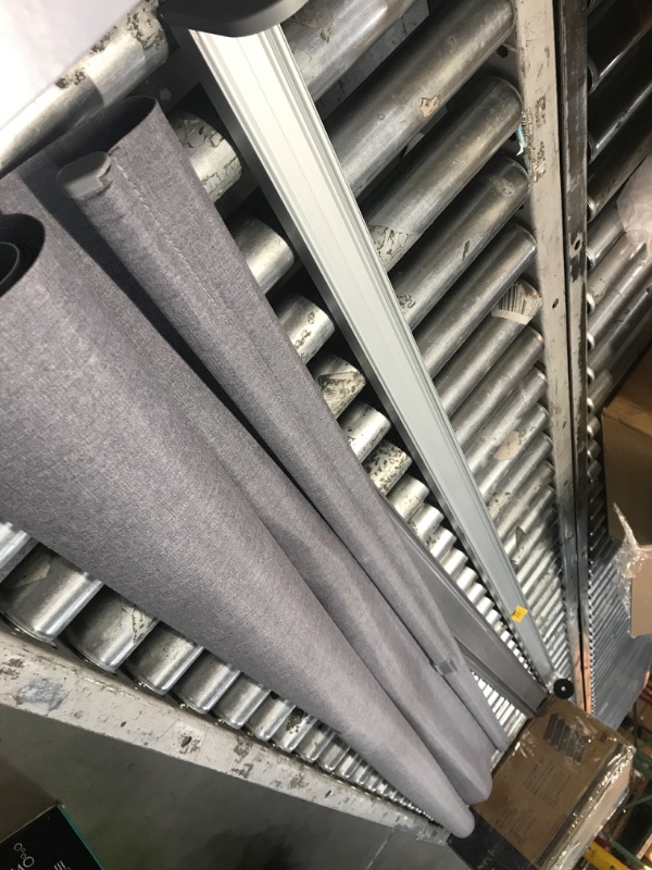 Photo 1 of * MISSING PARTS* allen + roth 70-in x 72-in Gray Room Darkening Cordless Roller Shade
