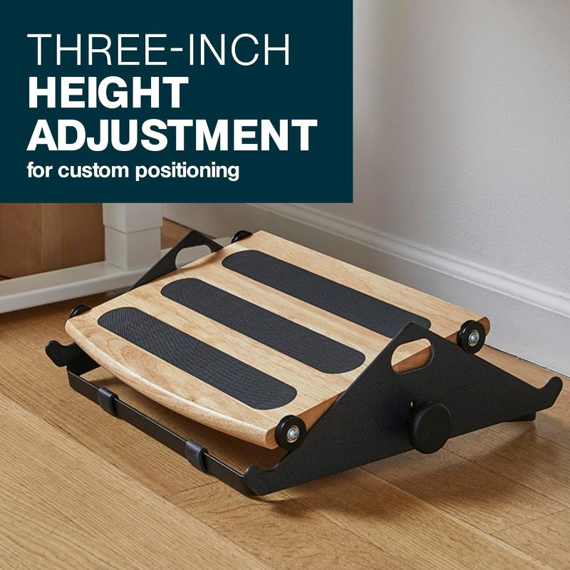Photo 1 of (MISSING A WHEEL) FM 300 Footrest Foot Machine FR300 Foot Rocker Ergonomic Desk Footrest with Ball Bearing Rollers Provide Smooth and Comfortable Gliding Multifunctional Massage Panel for Office & Home