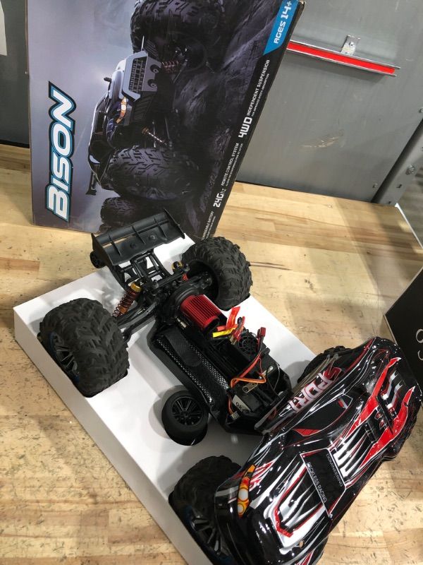 Photo 1 of ITEFDTUTNE Brushless RC Buggy 1/10 4X4 RTR All Terrains RC Truck, High Speed 4WD Remote Control Off-Road RC Drift Car, Electric Car Gift for Adults Boys, 2pcs 2200 mah Batteries