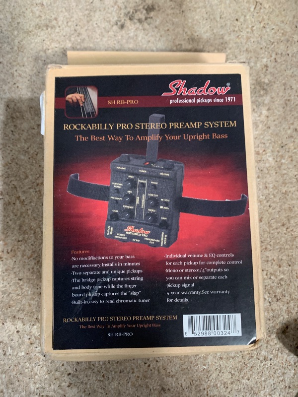 Photo 1 of Shadow RB-PRO Rockabilly Pro Upright Bass Pickup & Preamp