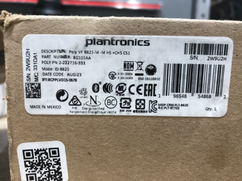 Photo 2 of ****USB NOT INCLUDED****
****BOX OPENED, BUT PRODUCT UNUSED****
Poly Voyager Focus UC Wireless Headset for Computer & Charge Stand (Plantronics) - Active Noise Canceling (ANC) - Connect PC/Mac/Mobile via Bluetooth - Works w/Teams (Certified), Zoom-Amazon 