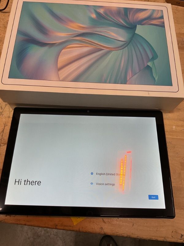 Photo 4 of ***USED - POWERS ON - UNABLE TO TEST FURTHER - SEE PICTURES***
Android Tablet, 2024 Tablet 10 inch Android 14 Tablets, Octa-Core 10GB RAM 64GB ROM | 6000mAh Battery, 1024GB Expand |1080 * 800 HD IPS Touchscreen | 5G/2.4G WiFi 6 | Bluetooth 5.0 (Slive)