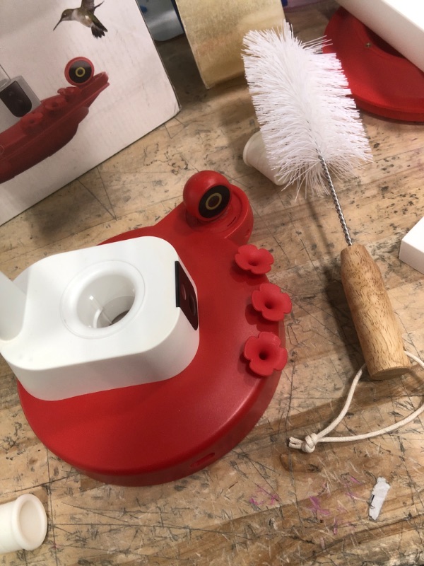 Photo 1 of ***PARTS ONLY***
NETVUE by Birdfy Hummingbird Feeder with 2 Cameras - Dual Smart Cams, 2K HD Wireless for 2 Angels Close-up Bird Watching Outdoor, Instant Notifications (20Oz) (Hum Duo AI)