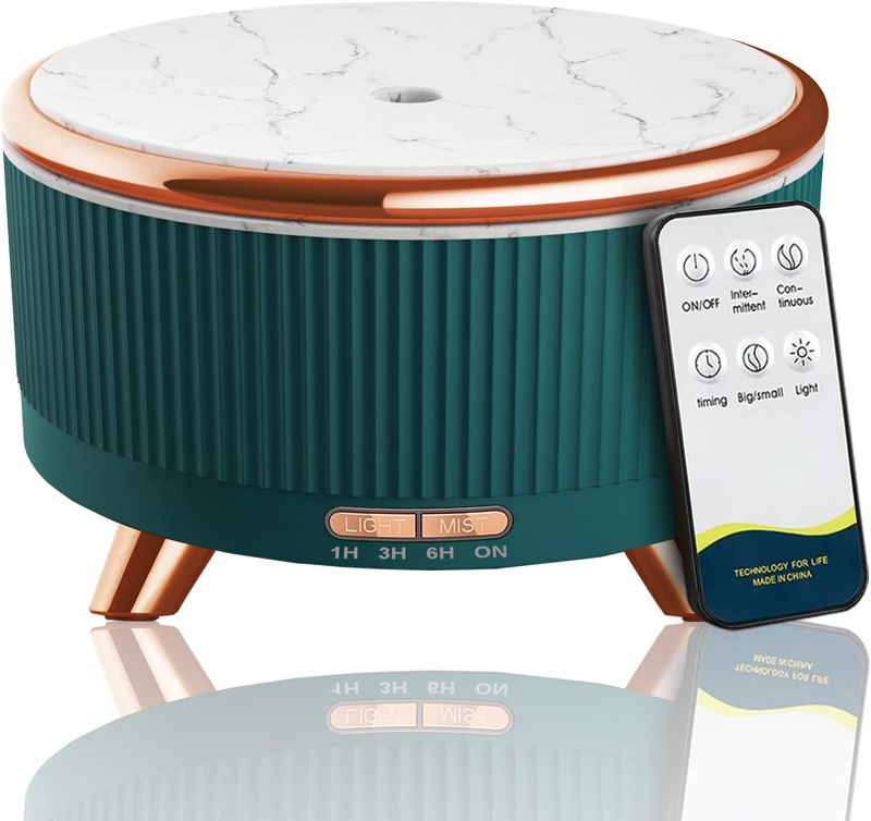 Photo 1 of Diffusers for Essential Oils Large Room, 500ml Aromatherapy Diffuser Cool Mist Humidifier with Remote Control,7 Colors Lights & 3 Mist Mode Waterless Auto Off for Women Spa Decor Office Home
