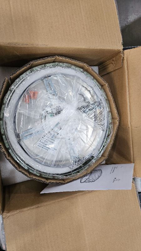 Photo 1 of AGV LIGHTING CL002C K9 Crystal Flush Mount Ceiling Light Fixture, Perfect for Living Room, Bedroom, Dining Room, Chrome Finish
