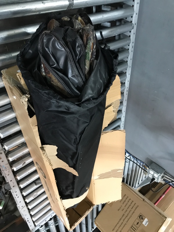 Photo 1 of FUNHORUN Hunting Blind with Floor Mat, 360 Degree See Through Ground Blind for Deer Hunting, 2-3 Person Pop-up Hunting Deer Blind, Turkey Blind.