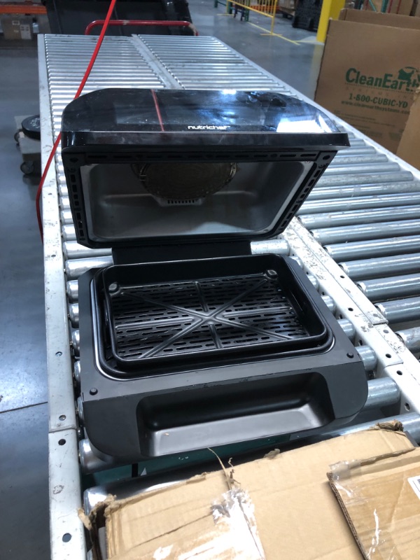 Photo 7 of ***USED - DIRTY - DAMAGED - SEE PICTURES - UNABLE TO TEST***
NutriChef Indoor Smokeless Grill | Smart Grill & Air Fryer with 7 Cooking Functions | 6L Capacity | Includes Smart Thermometer | Precise Temperature Control | Non-Stick Removable Grill Plates