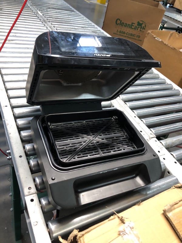 Photo 6 of ***USED - DIRTY - DAMAGED - SEE PICTURES - UNABLE TO TEST***
NutriChef Indoor Smokeless Grill | Smart Grill & Air Fryer with 7 Cooking Functions | 6L Capacity | Includes Smart Thermometer | Precise Temperature Control | Non-Stick Removable Grill Plates