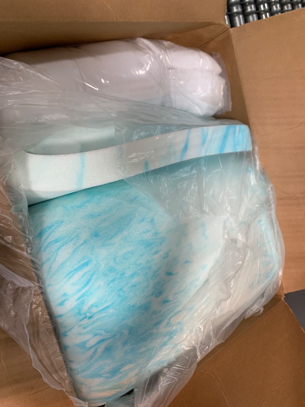 Photo 1 of ABENE 3 Inch Dual Layer Memory Foam Mattress Topper Twin, 2 Inch Memory Foam Plus 1 Inch Down Alternative Pillowtop Mattress Pad, with Bedside Pocket, Support for Back Pain (Twin, White)