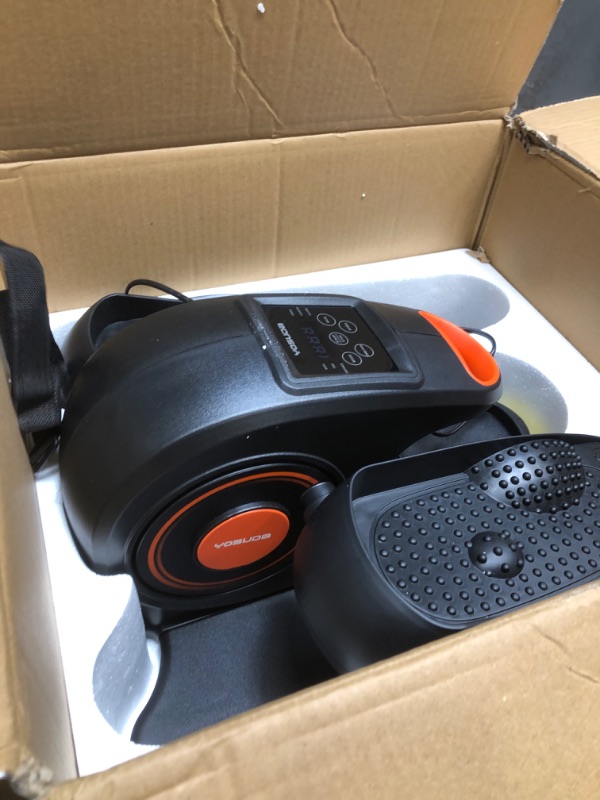 Photo 1 of YOSUDA Under Desk Elliptical Electric,Ellipse Leg Exerciser for Seniors,Fully Assembled Seated Pedal Exerciser with Remote Control with Free Footstraps & 10 Adjustable Speeds