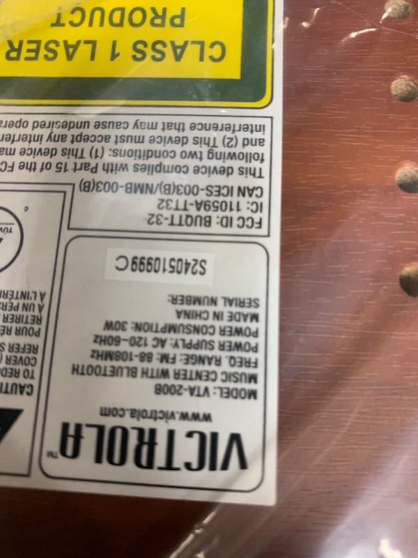 Photo 1 of Victrola Nostalgic 6-in-1 Bluetooth Record Player & Multimedia Center with Built-in Speakers - 3-Speed Turntable, CD & Cassette Player, FM Radio | Wireless Music Streaming | Mahogany