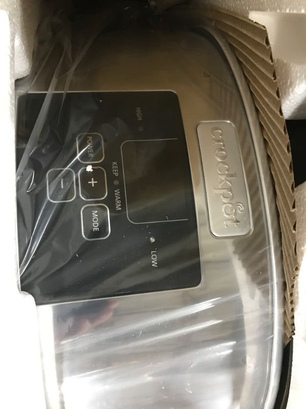 Photo 1 of Crock-Pot 7 Quart Programmable Slow Cooker with Digital Timer, Food Warmer, Polished Platinum, Perfect for Everyday Meals and Entertaining