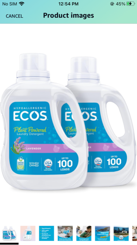 Photo 1 of **BOTH BOTTLES HAVE SOME MISSING**
Dermatologist Tested Laundry Soap - Hypoallergenic, EPA Safer Choice Certified, Plant-Powered - Lavender, 50 Fl Oz (Pack of 2)