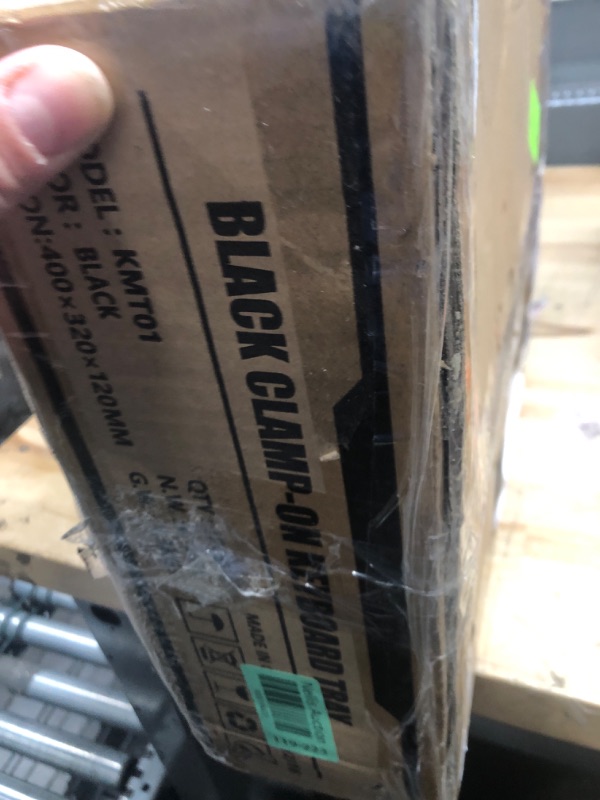 Photo 1 of BONTEC Keyboard Tray Under Desk, Pull Out Keyboard & Mouse Tray with C-clamp, 25.6 Excluding Clamps (30 Including Clamps) x 11.8 Inch Steady Slide-Out Computer Drawer for Typing, Black