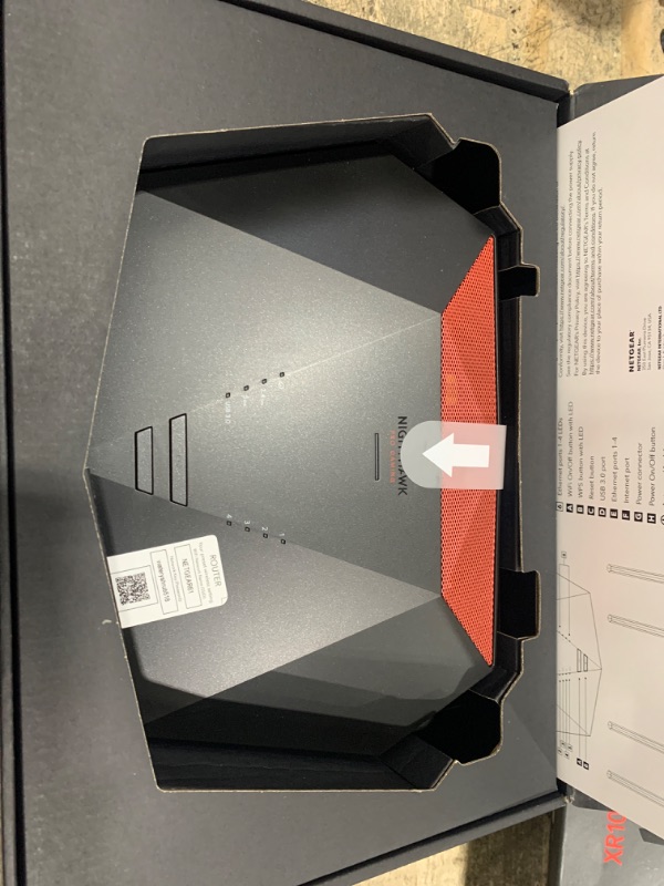 Photo 1 of NETGEAR Nighthawk Pro Gaming 6-Stream WiFi 6 Router (XR1000) - Security Features, AX5400 Wireless Speed (up to 5.4Gbps), DumaOS 3.0 Optimizes Lag-free Server Connections, 4 x 1G Ethernet ports