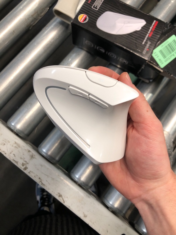 Photo 2 of (READ FULL POST) Perixx PERIMICE-713W Wireless Ergonomic Vertical Mouse - 2.4G Spec with USB Receiver - On/Off Switch - 6 Buttons Right Handed Design - White