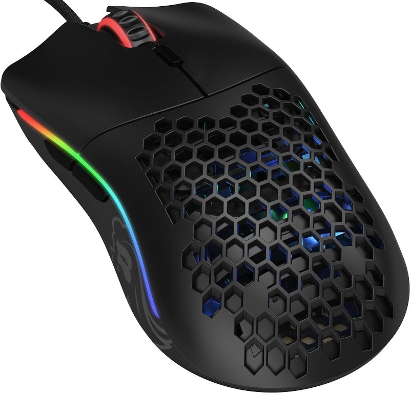 Photo 4 of (READ FULL POST) Glorious Model O Wired Gaming Mouse 67g Superlight Honeycomb Design, RGB, Pixart 3360 Sensor, Omron Switches, Ambidextrous - Matte Black
