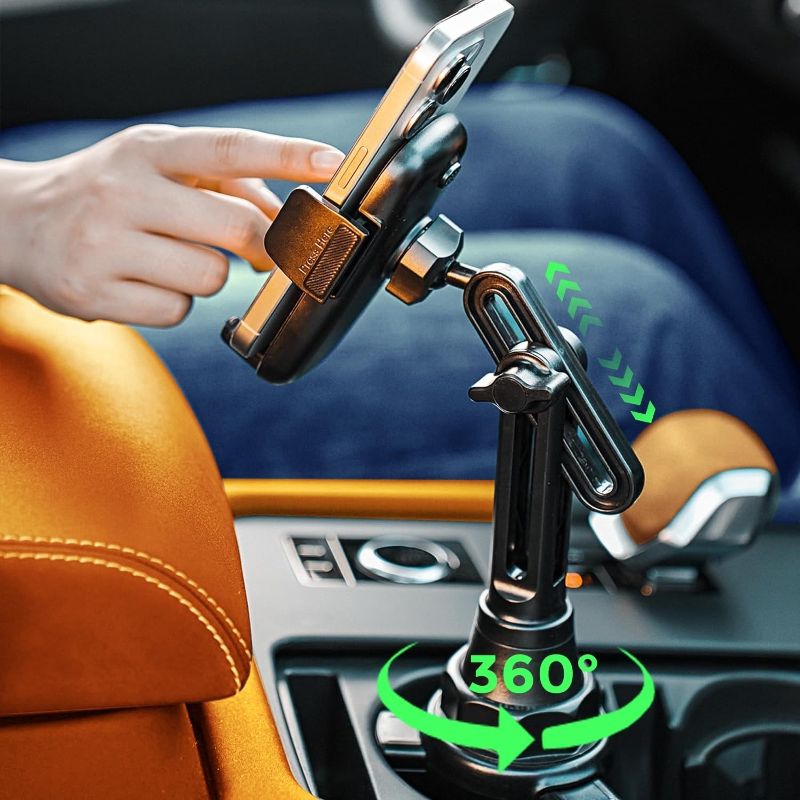 Photo 1 of (READ FULL POST) LISEN Cup Holder Cell Phone Holder for Car Mount, 2024 New Car Cup Phone Holders for Your Car Adjustable Cell Phone Holder Car Accessories Trucks Golf Cart for iPhone Samsung Google All 4-7 inches