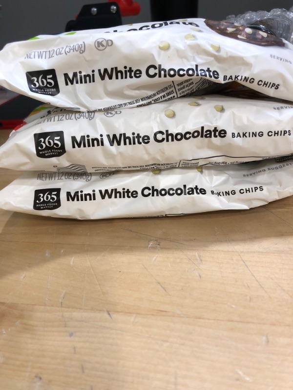 Photo 2 of 365 by Whole Foods Market, Chocolate Chips Mini White Chocolate, 12 Ounce-3 pack